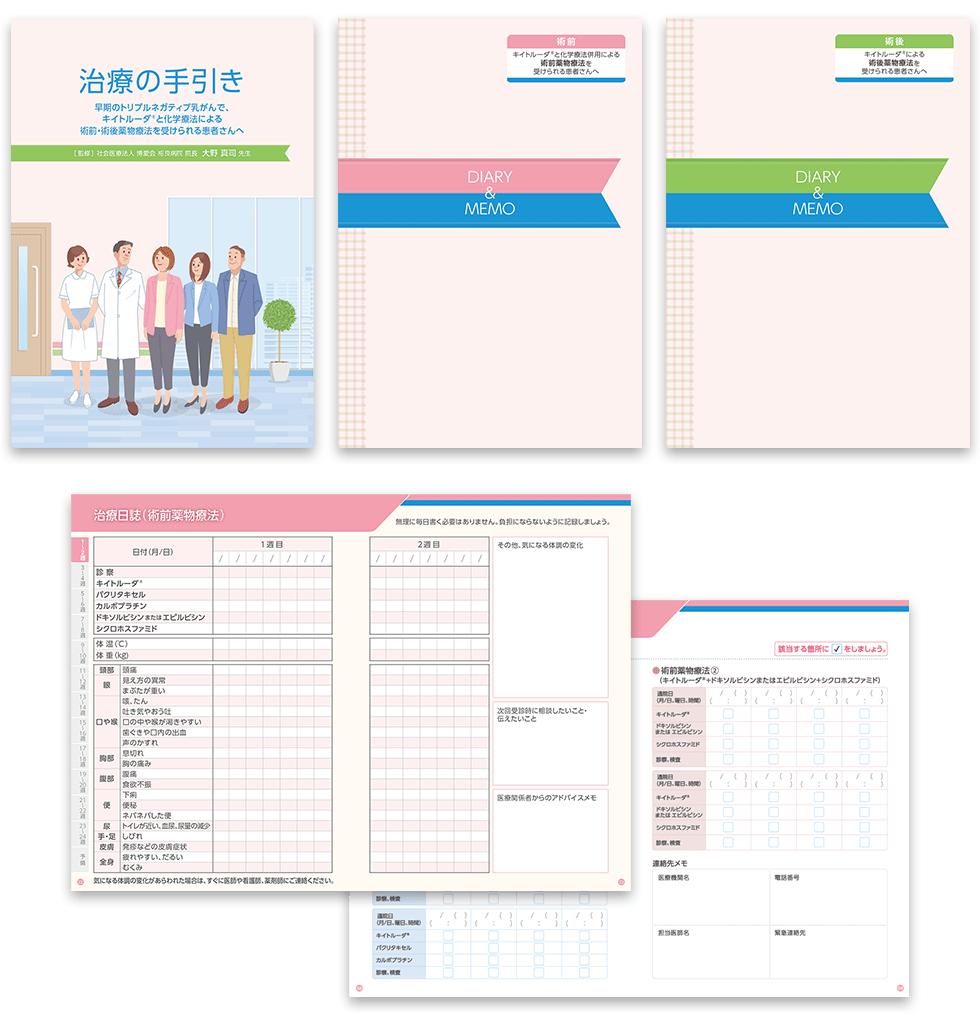 治療の手引き、治療日誌ページへ