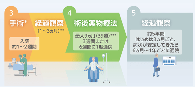 術後薬物療法について（キイトルーダ®単剤治療）のイメージ