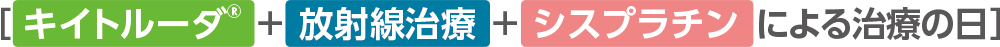 キイトルーダ®＋放射線治療＋シスプラチンによる治療の日