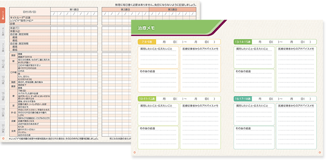 治療日誌のイメージ