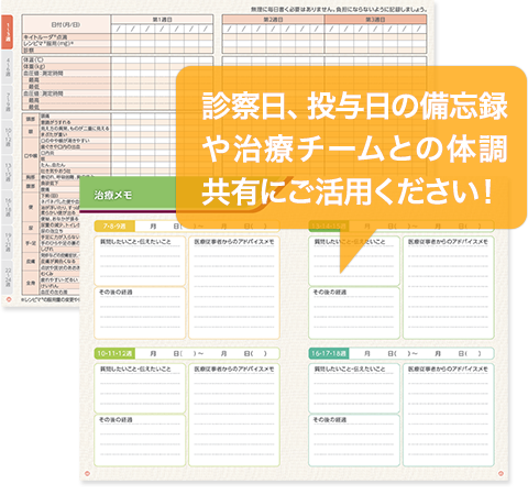 治療日誌のイメージ