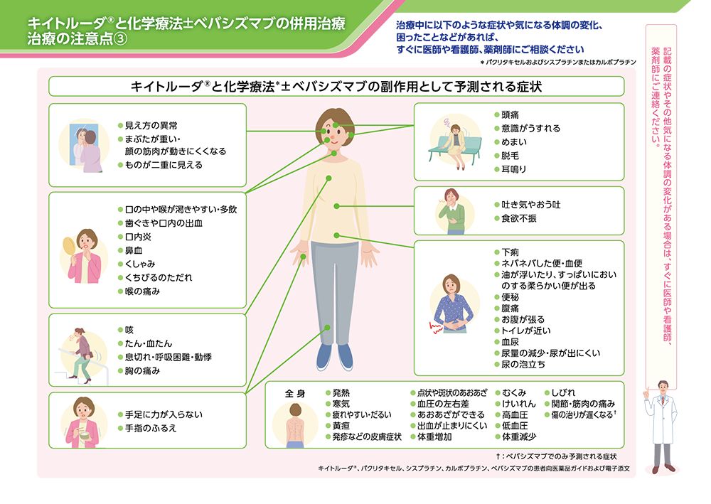 キイトルーダ®と化学療法±ベバシズマブの併用治療 治療の注意点③